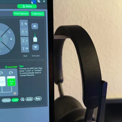 Móc Tai Nghe Đơn Giản Phía Sau Màn Hình