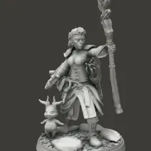 Mô hình DnD Mini Elf Gỗ Nữ