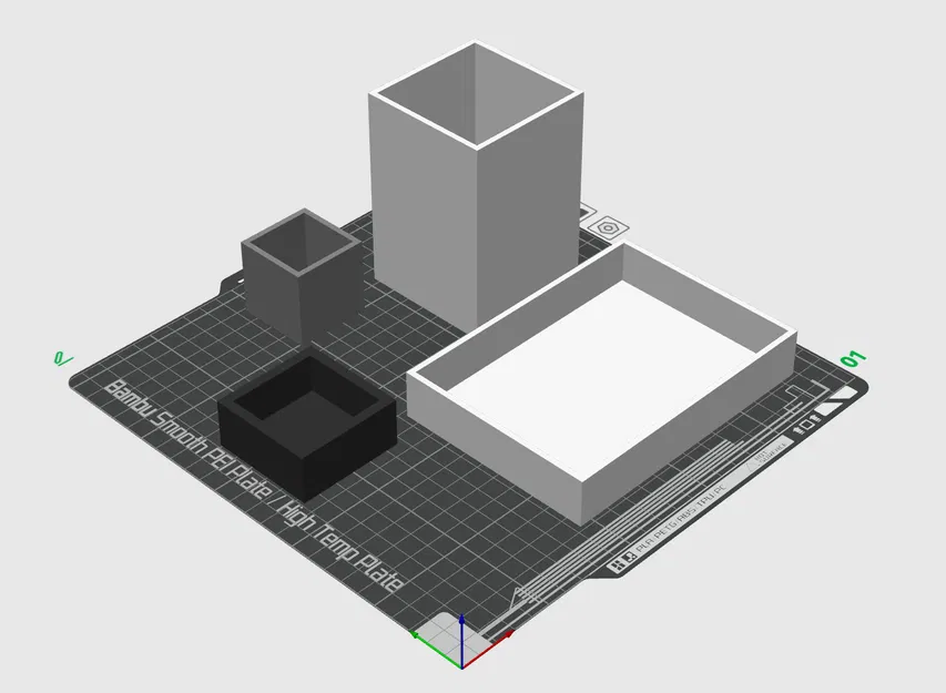 Hộp đơn giản - 8000 kích thước - 40x40x10mm đến 150x150x150mm - Thành dày 4mm - Image 2