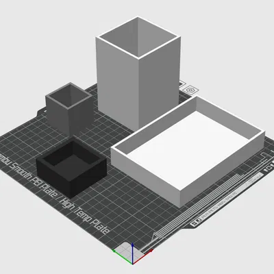 Hộp đơn giản - 8000 kích thước - 40x40x10mm đến 150x150x150mm - Thành dày 4mm