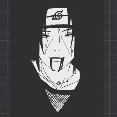 Tranh tường Itachi Đa Sắc