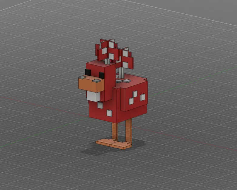Mô hình Minecraft Cluckshroom Lắp Ghép - Image 3