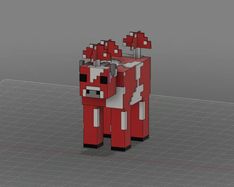 Mô hình Nấm Mooshroom Minecraft - Image 3