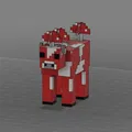 Mô hình Nấm Mooshroom Minecraft - Thumbnail 3