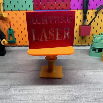 Biển báo Cảnh báo Tia Laser - Warnsignal