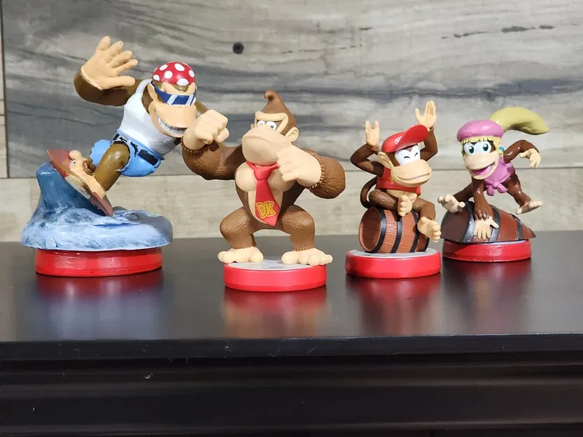 Bộ sưu tập Kong: Tượng Amiibo Funky Kong và Dixie Kong - Image 1