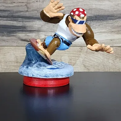 Bộ sưu tập Kong: Tượng Amiibo Funky Kong và Dixie Kong