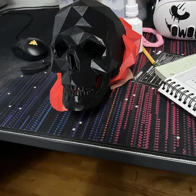 Đế Cắm Đầu Lâu Low Poly Phong Cách Bàn Tay