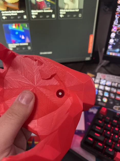 Đế Cắm Đầu Lâu Low Poly Phong Cách Bàn Tay - Image 4