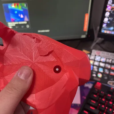 Đế Cắm Đầu Lâu Low Poly Phong Cách Bàn Tay