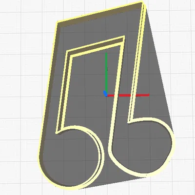 Khuôn Cắt Bánh Hình Nốt Nhạc Tám