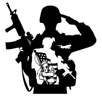 Tranh Treo Tường Người Lính Ngày Tưởng Niệm Cầm Súng và Cờ Mỹ