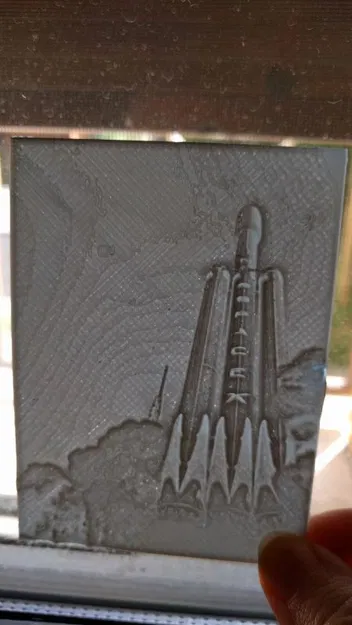 SpaceX Falcon Heavy Phù điêu (+ Lithophane) - Image 2