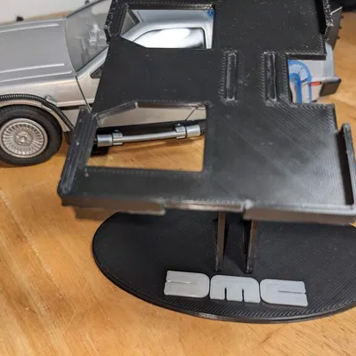 Đế Chân Cho Playmobil DeLorean (70317) Có Logo DMC