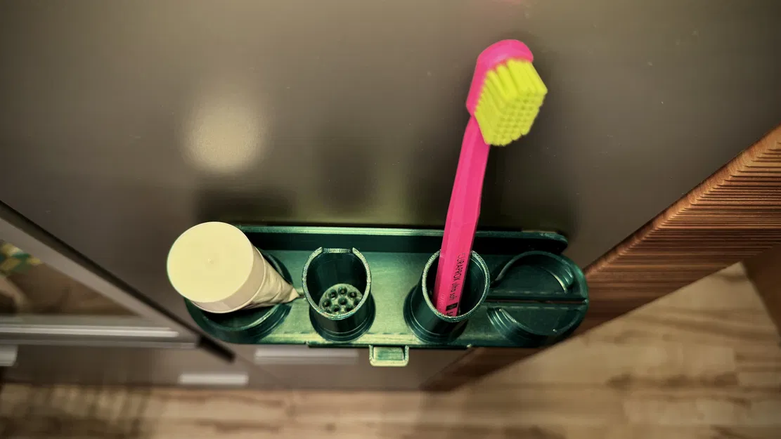 Kệ cho kem đánh răng và bàn chải đánh răng. - Image 2