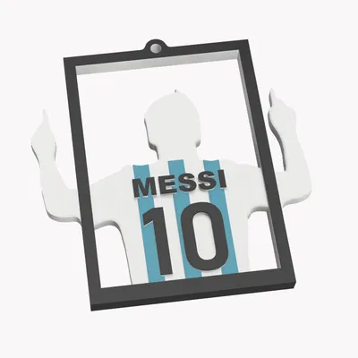 Móc Khóa Messi Cuadro Argentina Llavero