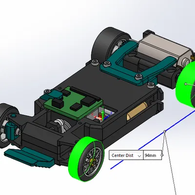 🆁Khung Gầm Turtle RC RR 94mm