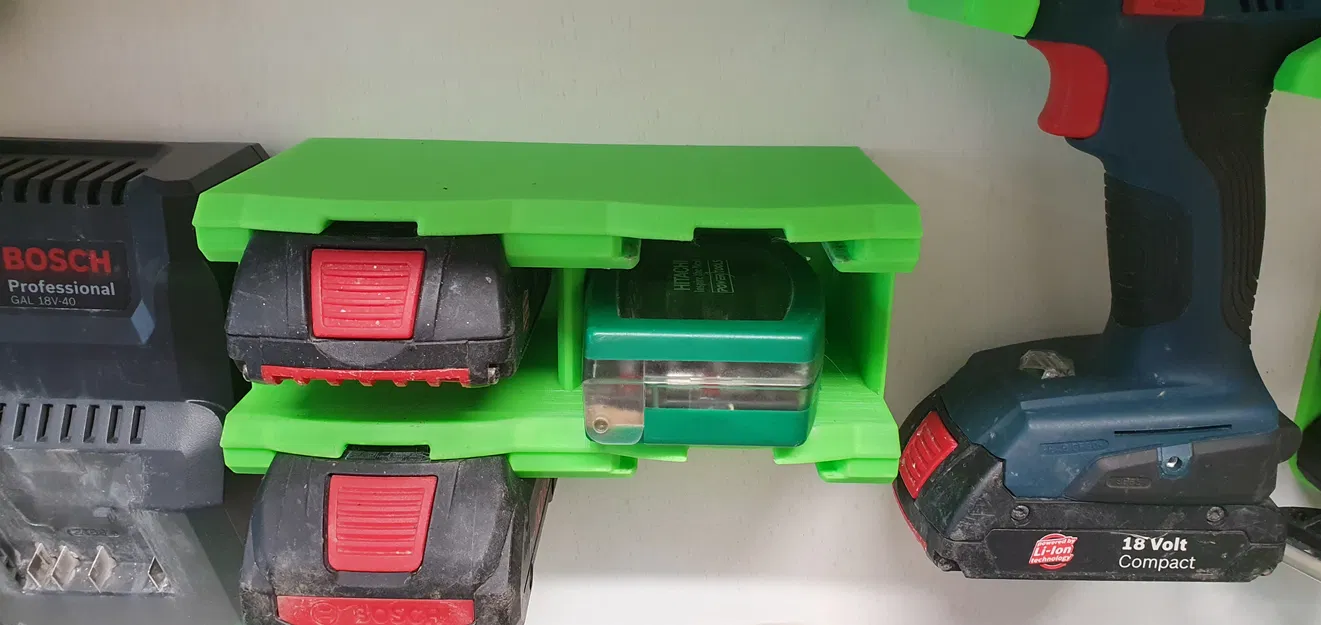 Giá đỡ pin Bosch 18 V gắn sẵn - Image 1