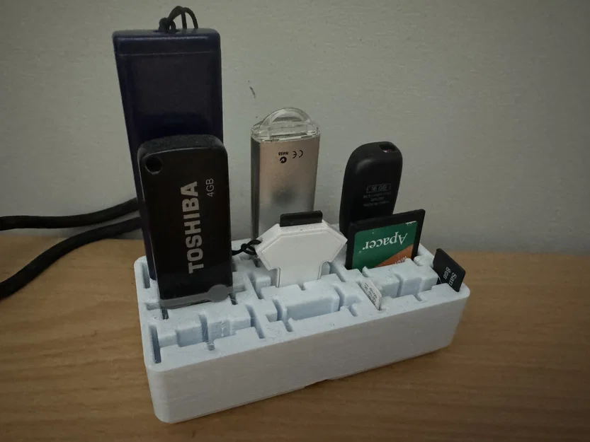 Kệ Đựng Đa Năng Gridfinity: USB, SD, SDMicro - Image 1