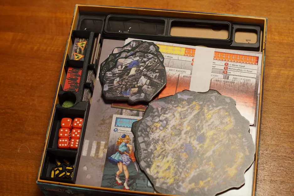 Hộp đựng Zombicide Season 2 Toxic City Mall - Khay đựng token - Image 1