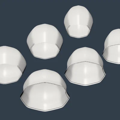 Bộ sưu tập chao đèn bát giác bo tròn