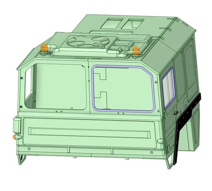 Cabin xe tải MAN tỉ lệ 1/10 - Image 2
