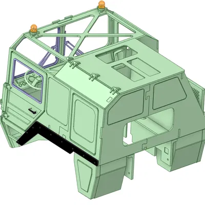 Cabin xe tải MAN tỉ lệ 1/10