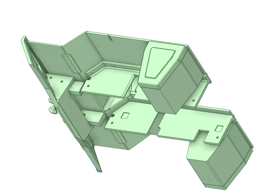 Cabin xe tải MAN tỉ lệ 1/10 - Image 5