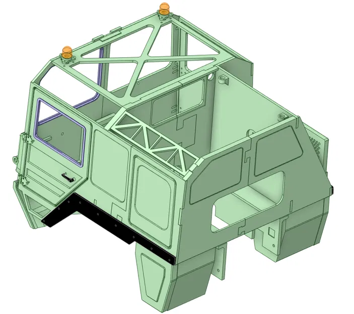 Cabin xe tải MAN tỉ lệ 1/10 - Image 6