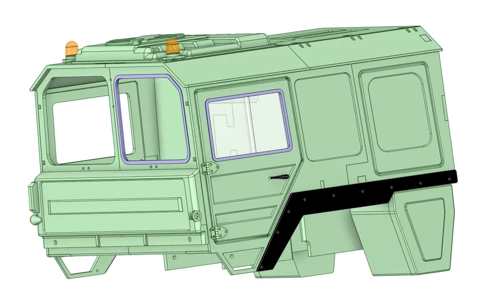 Cabin xe tải MAN tỉ lệ 1/10 - Image 7