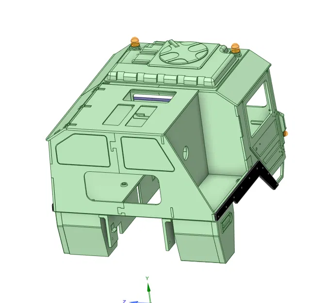 Cabin xe tải MAN tỉ lệ 1/10 - Image 8