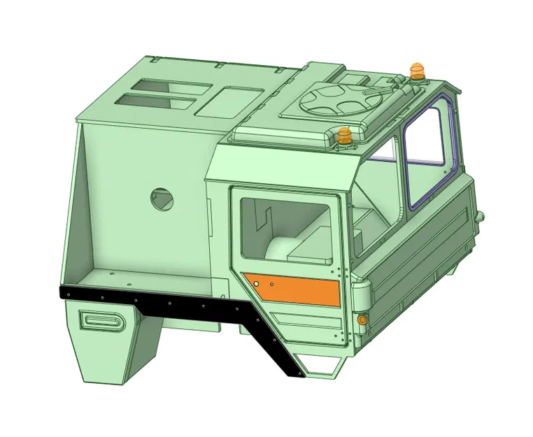 Cabin xe tải MAN tỉ lệ 1/10 - Image 10