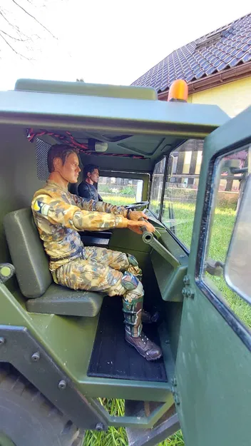 Cabin xe tải MAN tỉ lệ 1/10 - Image 16