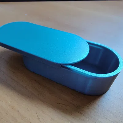 Hộp oval có nắp trượt