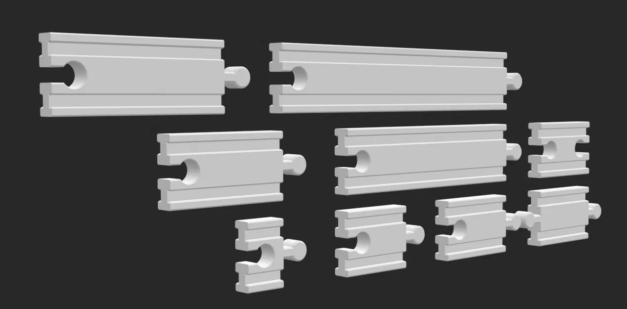 Đường Ray Xe Lửa Gỗ Đồ Chơi / Thẳng / Tương Thích BRIO Thomas IKEA eBay - Image 1