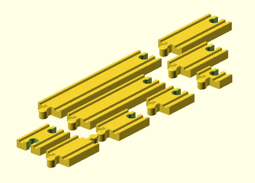 Đường Ray Xe Lửa Gỗ Đồ Chơi / Thẳng / Tương Thích BRIO Thomas IKEA - Image 1