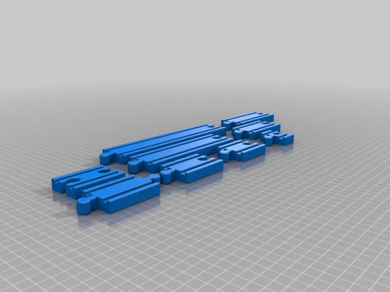 Đường Ray Xe Lửa Gỗ Đồ Chơi / Thẳng / Tương Thích BRIO Thomas IKEA - Image 2