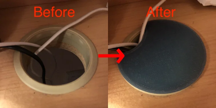 Nắp Che Lỗ Dây Cáp Bàn - Image 1