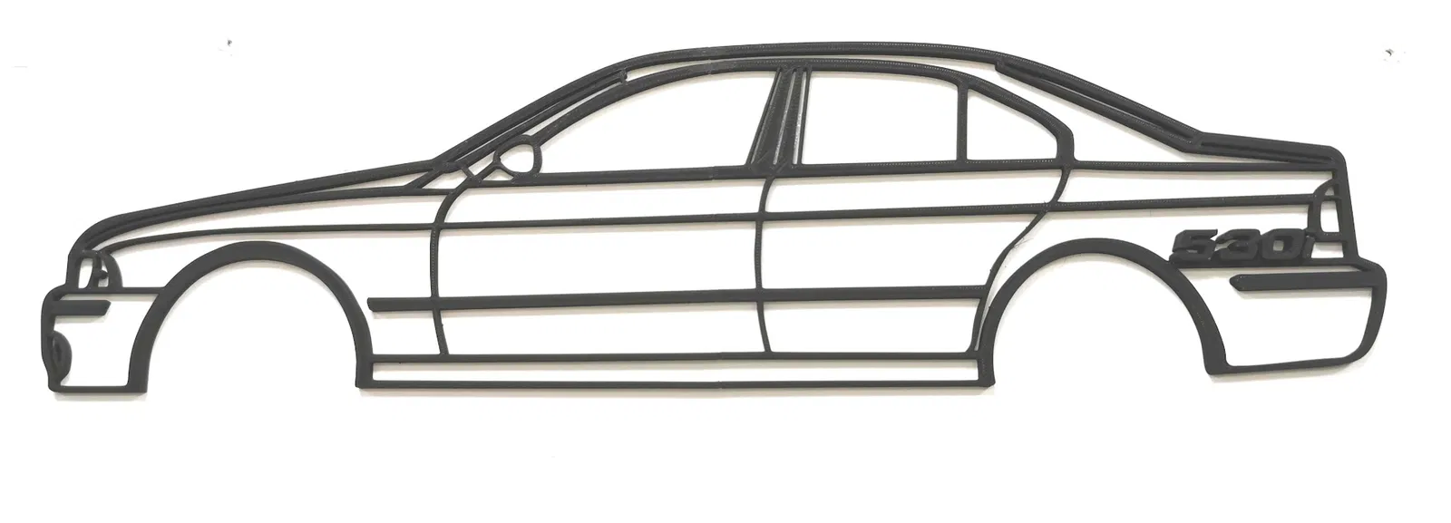 Tranh Treo Tường Hình Bóng BMW 5 Series E39/5 Series Với Biểu Tượng 5xx - Image 1