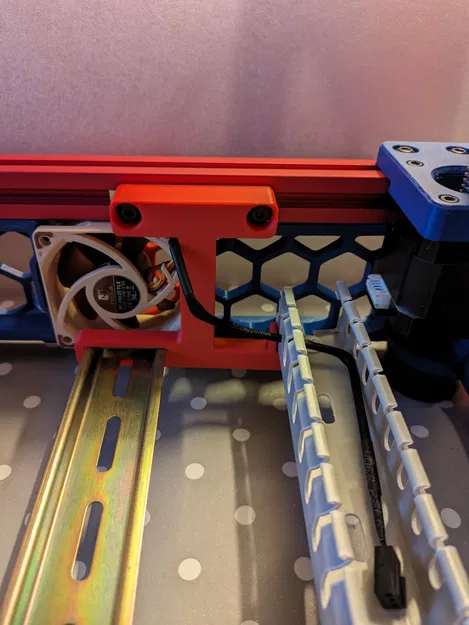 Giá đỡ ống luồn dây cáp, quạt Noctua A6 cho Trident Mod Điện tử Đảo ngược - Image 1