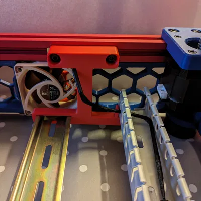 Giá đỡ ống luồn dây cáp, quạt Noctua A6 cho Trident Mod Điện tử Đảo ngược