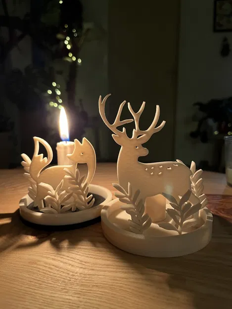 Chân nến có hình con nai - Image 1