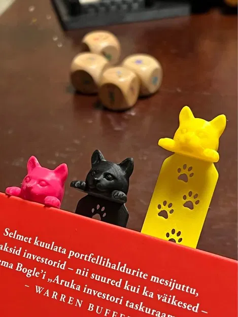 Bookmark Mèo Thò Đầu In Liền Khối - Image 1