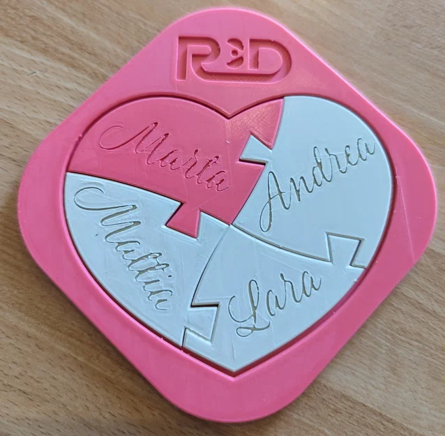 Mô Hình "CUORE PUZZLE - R3D" - Món Quà Ý Nghĩa - Image 2