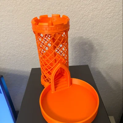 Tháp Xúc Xắc Thời Trung Cổ In Không Cần Lắp Ráp