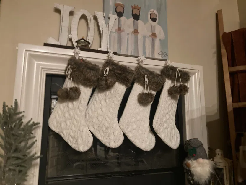 Chân treo vớ hình bông tuyết - Image 1