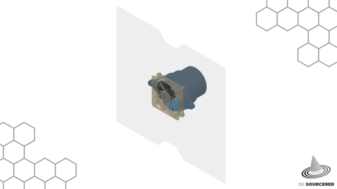 Giá đỡ ống thông gió 4 inch cho quạt bên trong vỏ SUMO/DELACK - Image 1