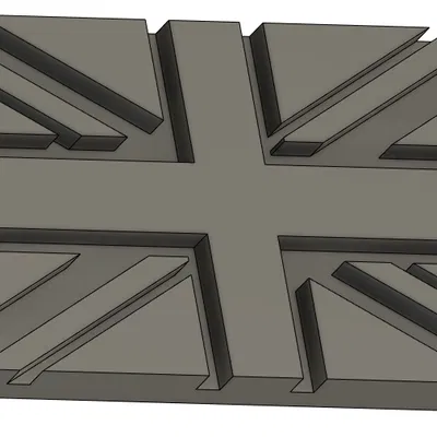 Huy Hiệu Cờ Anh Quốc Liên Hiệp Anh - Union Jack 3D