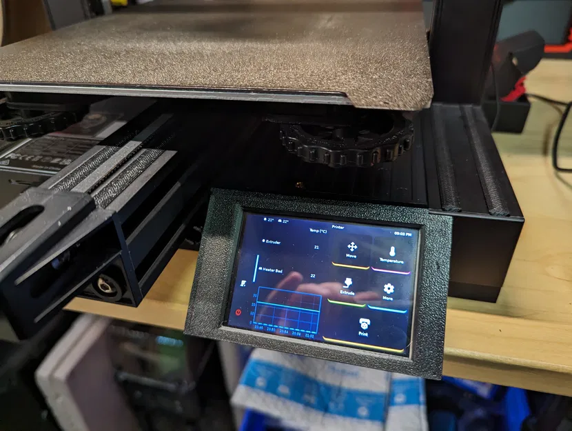 Ngăn kéo và Gắn Màn Hình Pi cho Ender 3v2 - Image 1