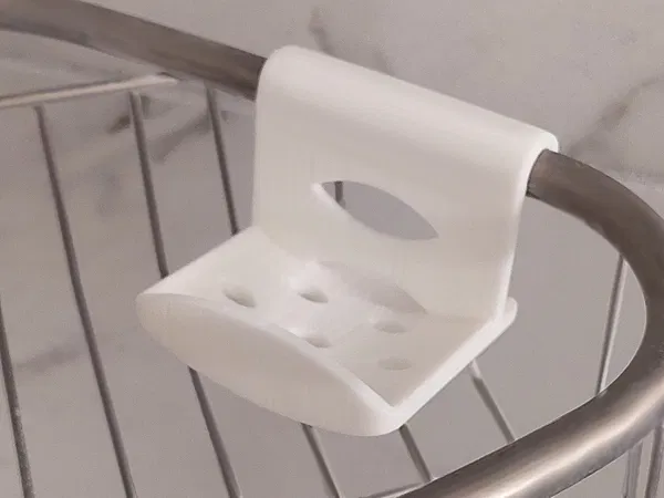 Khay Đựng Xà Bông Dọc Gọn Gàng Treo Kệ Nhà Tắm - Image 4